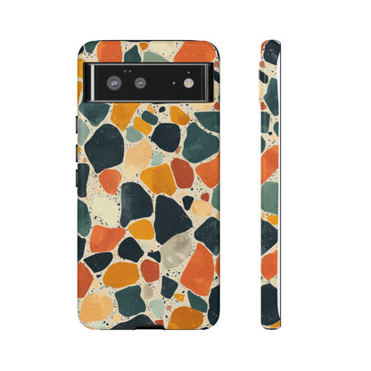 Terracotta & Teal Terrazzo Phone Case for iPhone, google Pixel & Samsung
