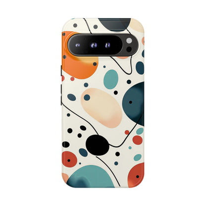 Retro Pop Pebbles – Abstract Vibe Phone Case for iPhone, Samsung & Pixel