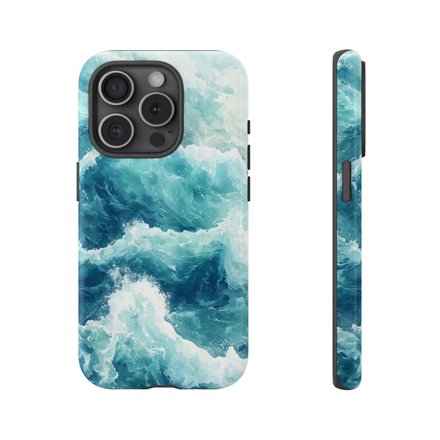 Seafoam Serenity Watercolor Phone Case for iPhone, google Pixel & Samsung