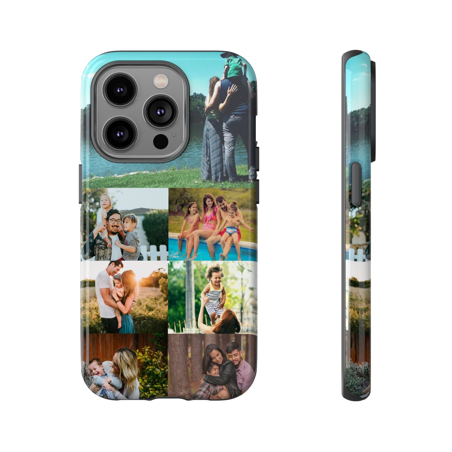 Personalised Custom Photo Collage Phone Case – Add Your Images/Loving Memory – Unique Gift for iPhone, Samsung  & Google Pixel – Protective & Stylish Cover, Couples Gift