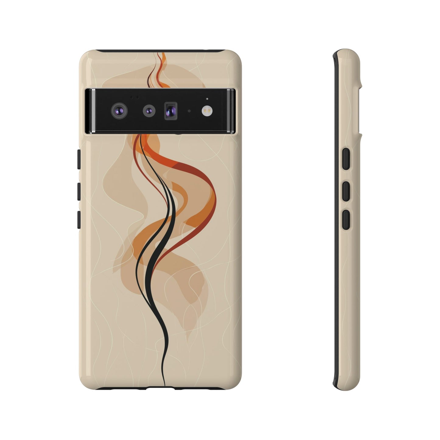 Feminine Flame: Abstract Grace Phone Case for iPhone, Samsung & Pixel