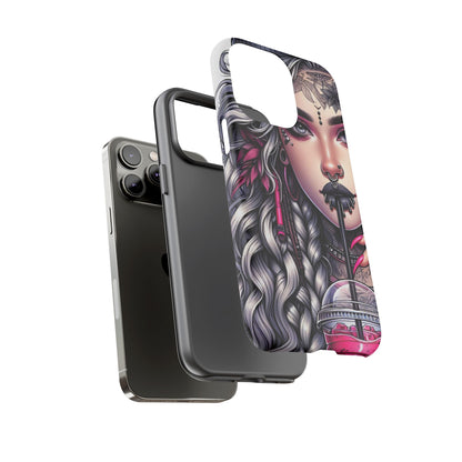 Icy Rebel – Silver Dreads & Edgy Street Chic Mobile Cover