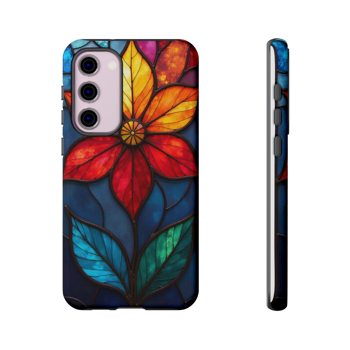 Radiant Blossom: Red and Orange Floral Elegance