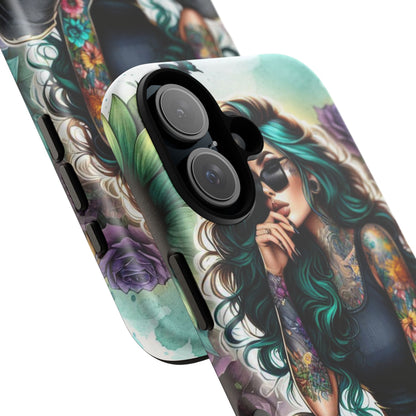 Urban Wildflower – Edgy Tattooed Beauty Mobile Cover