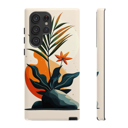 Tropical Bloom – Minimalist Nature Phone Case for iPhone, Samsung & Pixel
