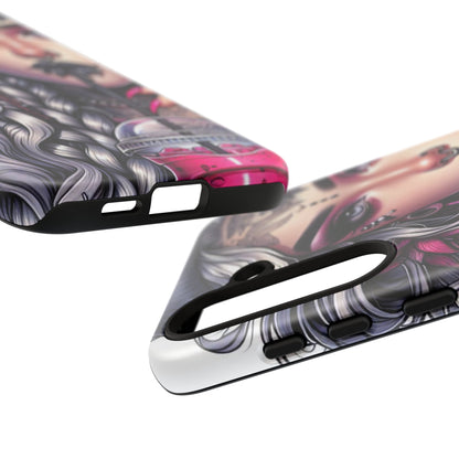 Icy Rebel – Silver Dreads & Edgy Street Chic Mobile Cover