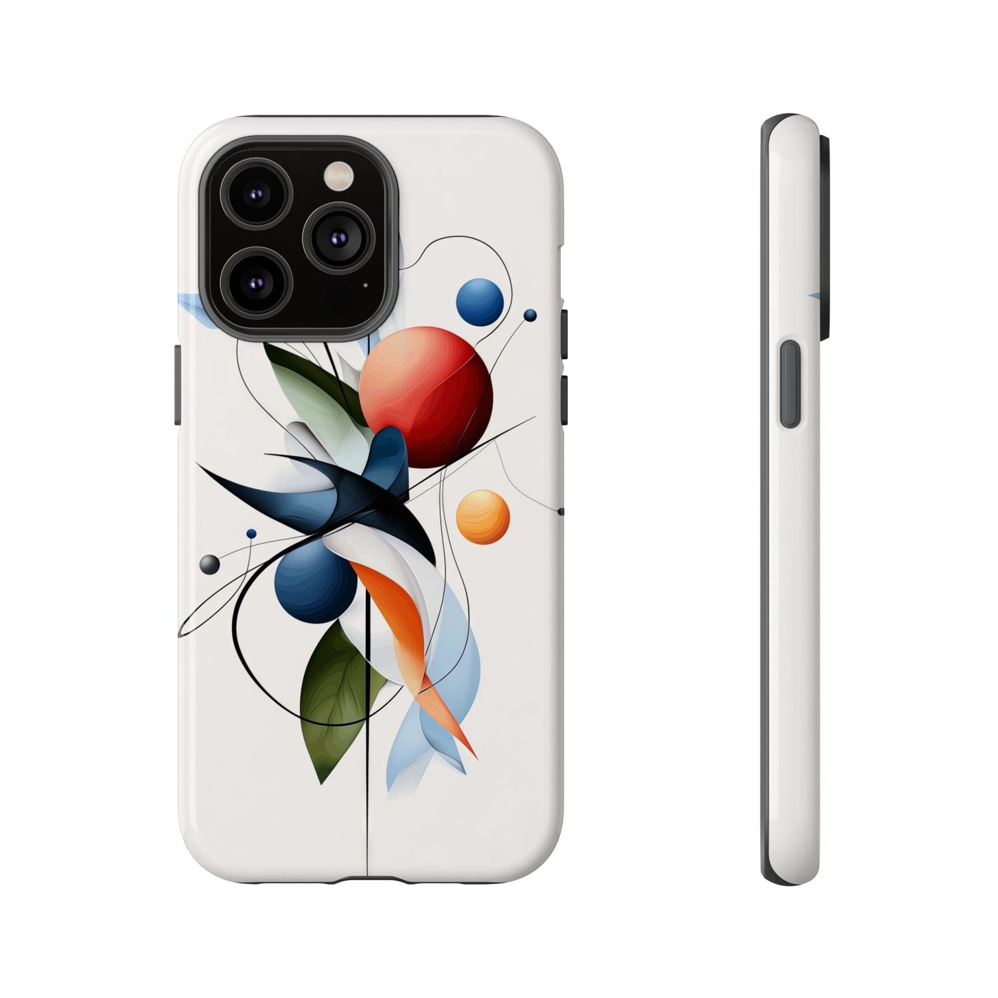 Orbit Bloom – Minimal Abstract Art Phone Case for iPhone, Samsung & Pixel