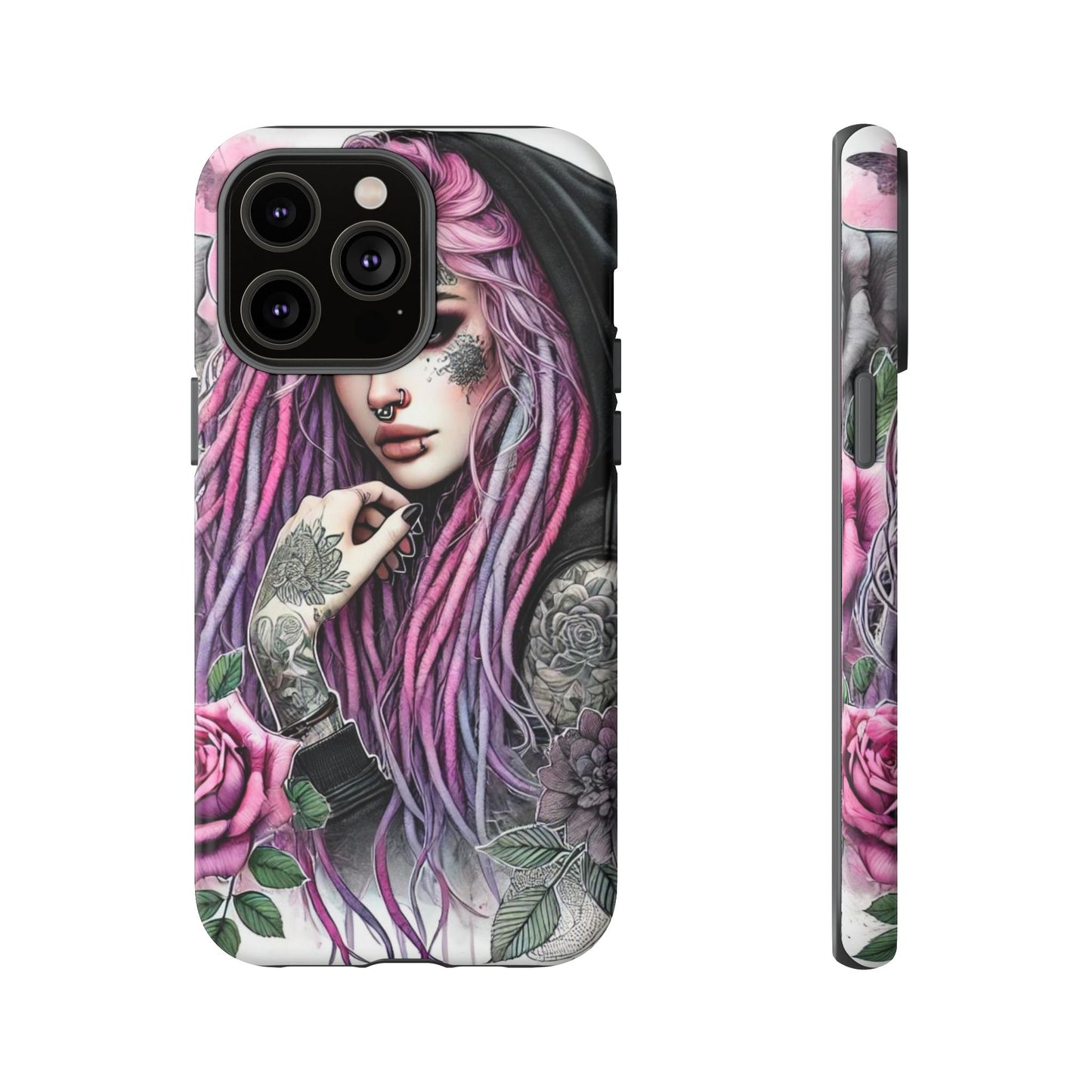 Gothic Rose Tattoo Art Mobile Case