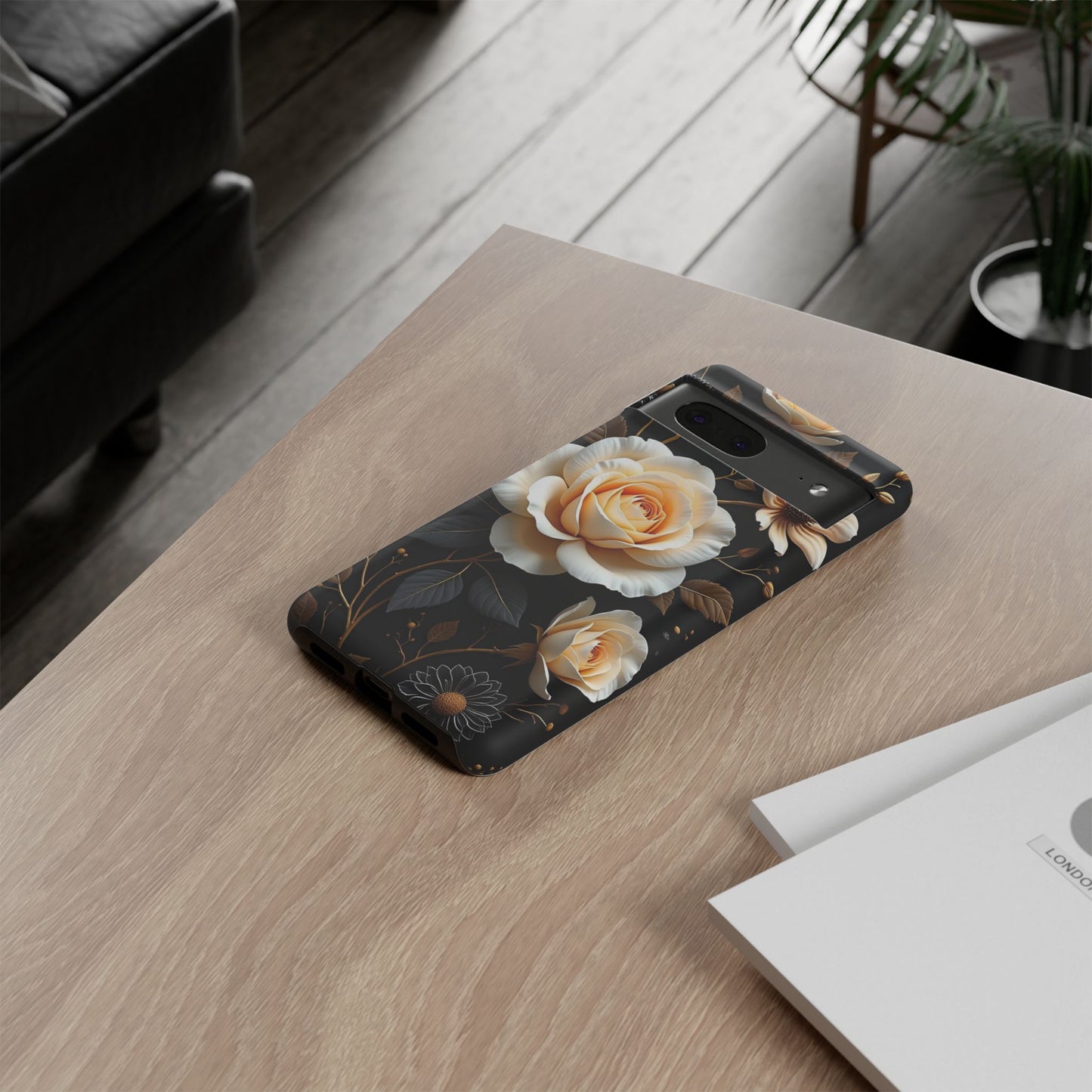 Elegant 3D Floral Design, Botanical Phone Case design for Iphone.