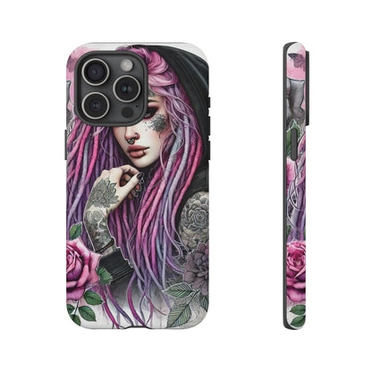 Gothic Rose Tattoo Art Mobile Case