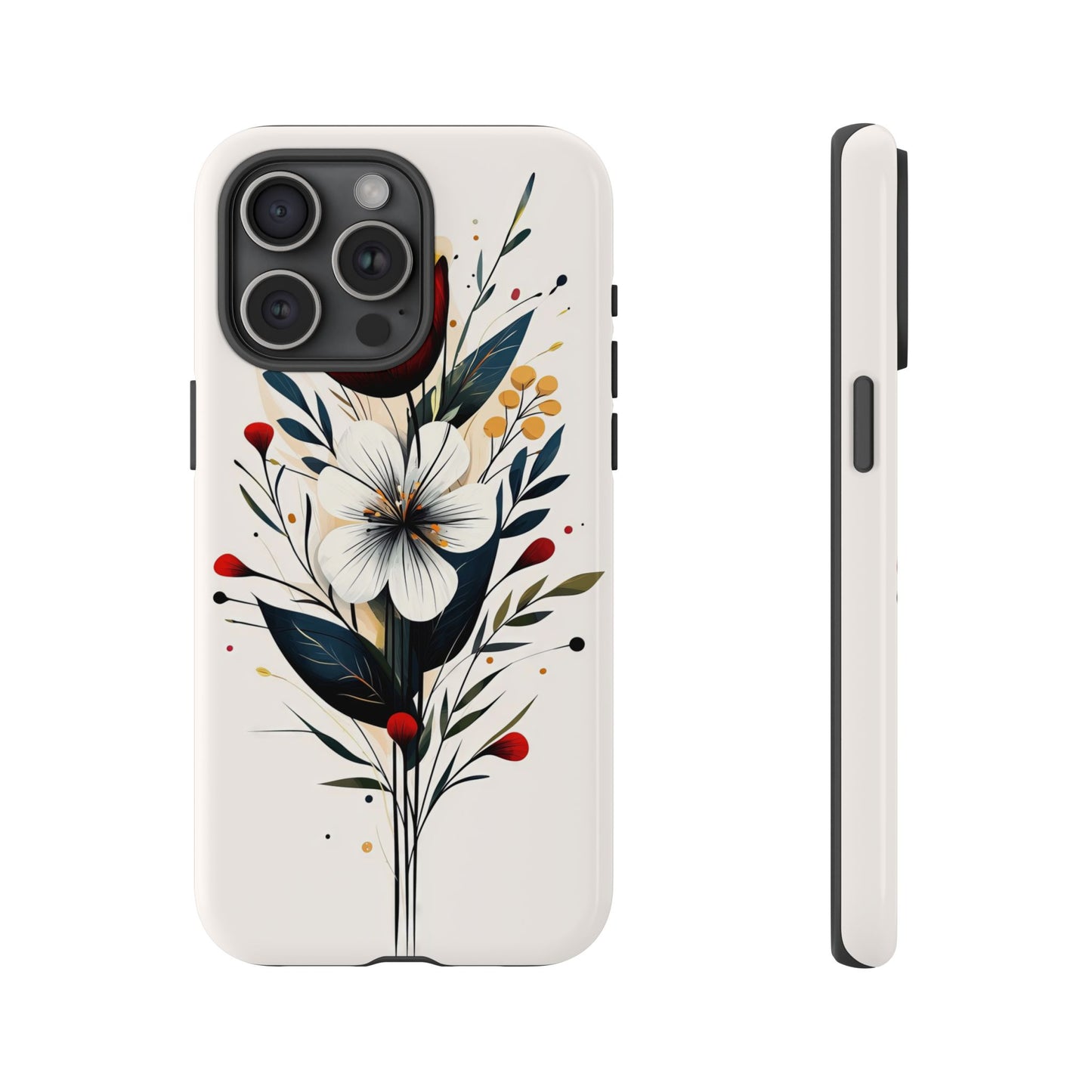 Wild Bloom – Minimal Floral Phone Case for iPhone, Pixel & Samsu