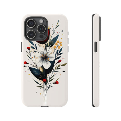 Wild Bloom – Minimal Floral Phone Case for iPhone, Pixel & Samsu