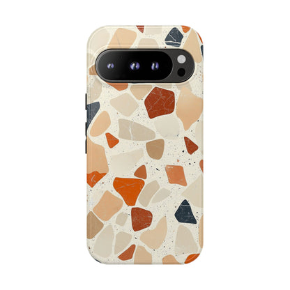 Rustic Terrazzo Stone Phone Case for iPhone, Pixel & Samsung
