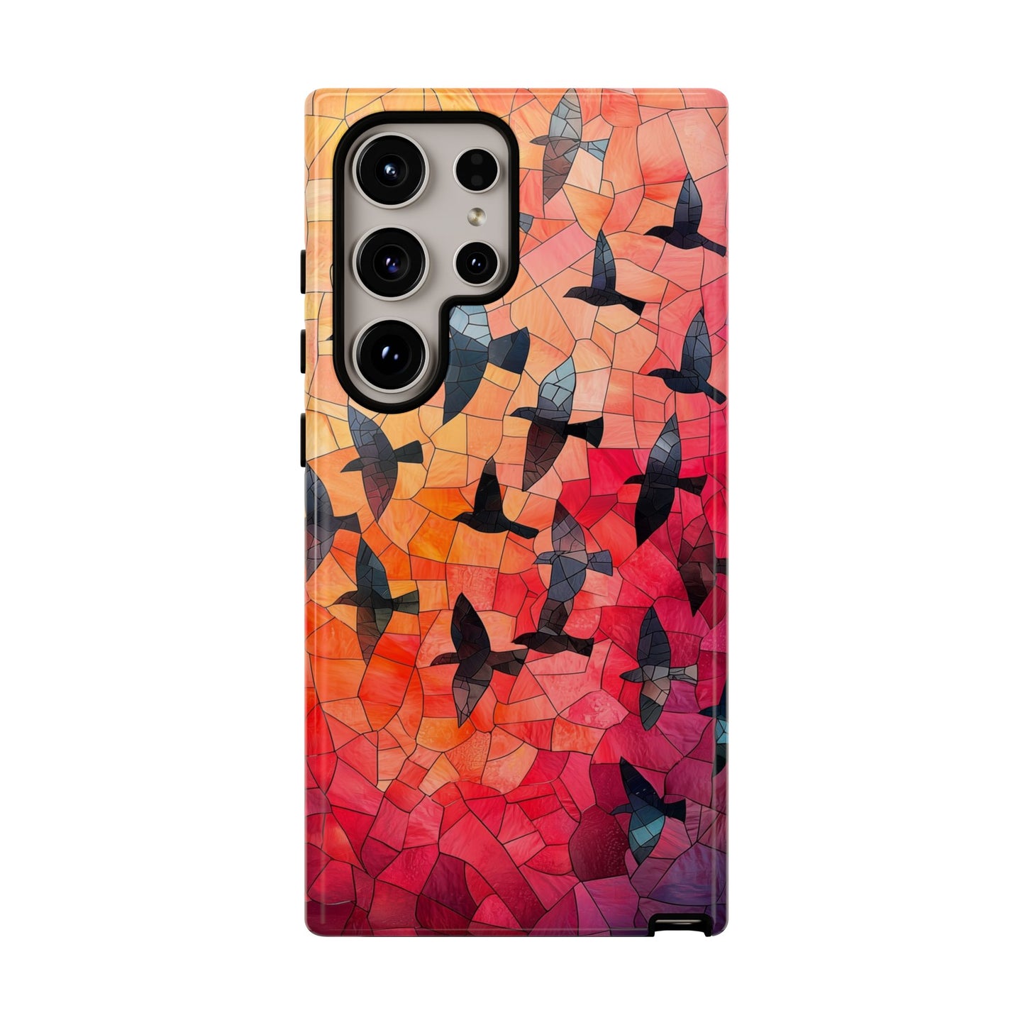Chorus of Flight – Mosaic Birds Phone Case for iPhone, Samsung & Pixel