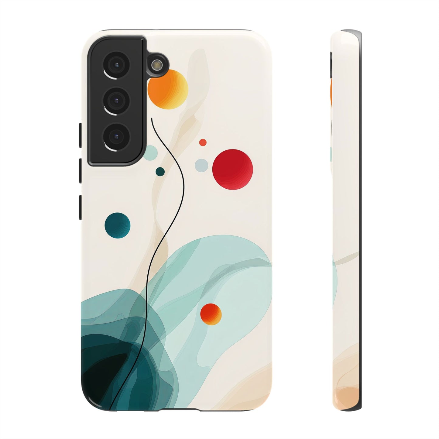 Cosmic Citrus Flow – Abstract Art Phone Case  for iPhone, Samsung & Pixel