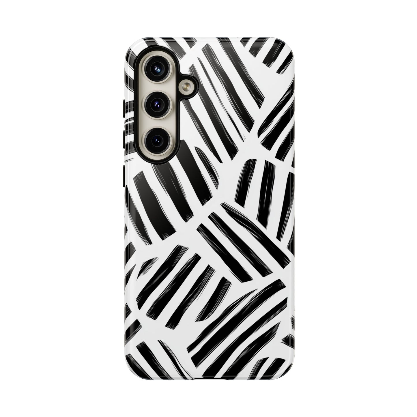 Sleek Noir Striped Phone Case for iPhone, google Pixel & Samsung