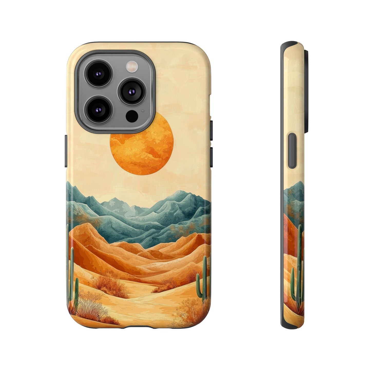 Golden Solstice Desert Boho Phone Case for iPhone, Pixel & Samsung