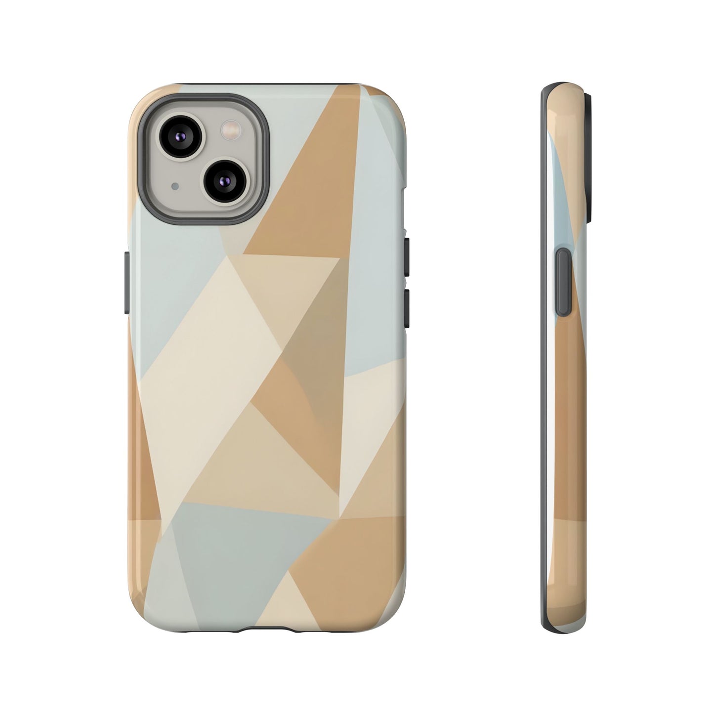 Neutral Geometrical Triangular Abstract Pattern