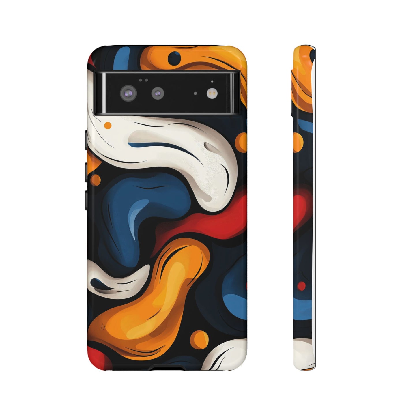 Liquid Pop Abstract Case – Bold Swirl Design for iPhone, Google Pixel & Samsung