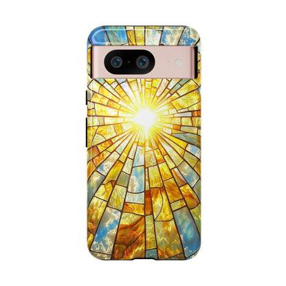 Heavenly Light – Radiant Sunburst Phone Case for iPhone, Samsung & Pixel