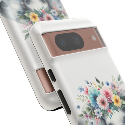 Floral Crown Elephant Mobile Cover – Elegant Watercolor Art