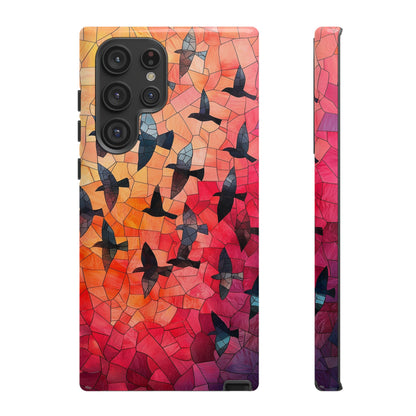 Chorus of Flight – Mosaic Birds Phone Case for iPhone, Samsung & Pixel