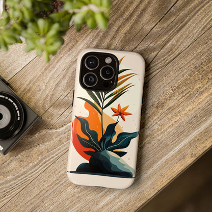 Tropical Bloom – Minimalist Nature Phone Case for iPhone, Samsung & Pixel