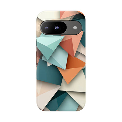 Origami Prism – Abstract Tri-Fold Geometry Phone Case – iPhone, Google Pixel, Samsung