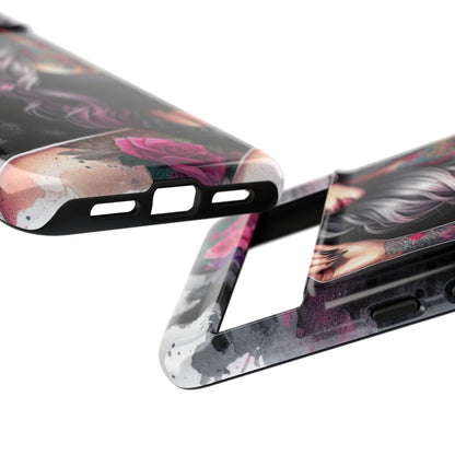 Ink & Roses – Edgy Floral Rebel Mobile Cover