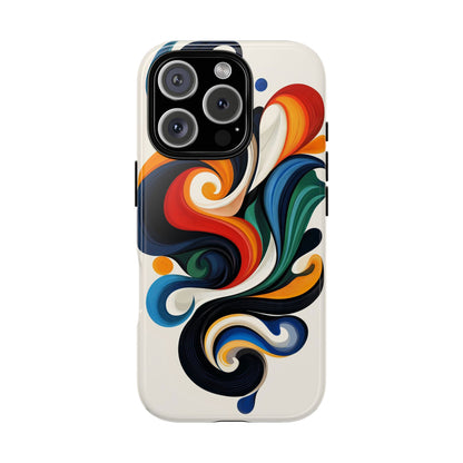 WhirlMuse – Elegant Swirl Abstract  Phone Case for iPhone, Samsung & Pixel