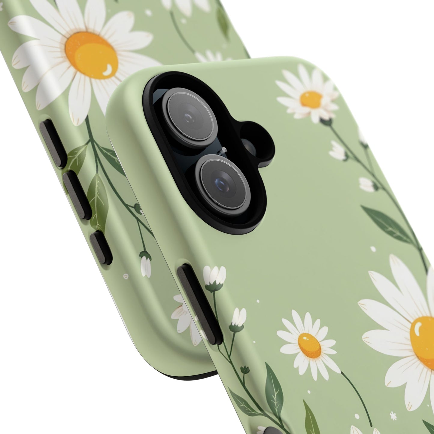 Green Floral Case, Daisy Pattern Design, Iphone Case Design, Perfect Gift For Her