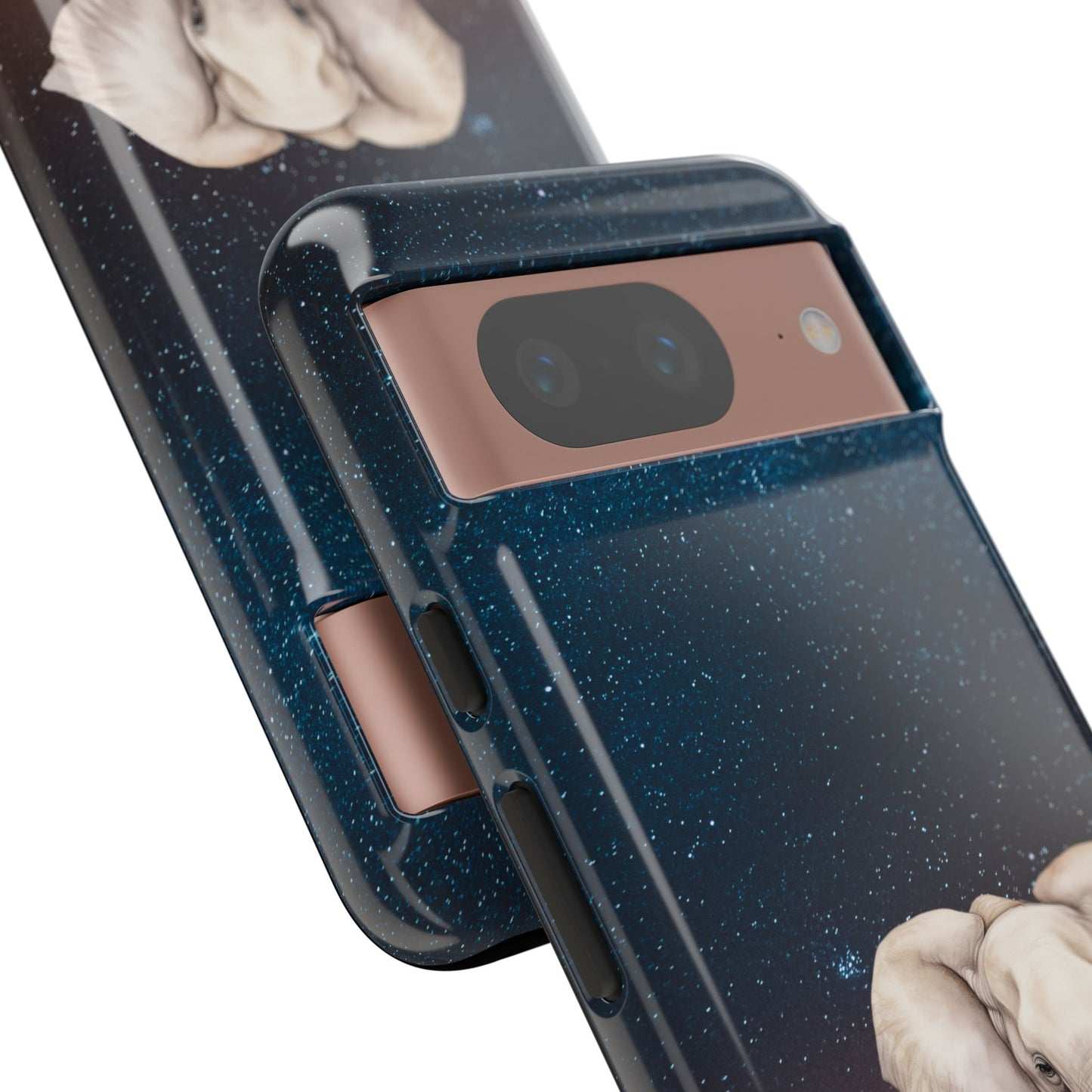 Starry Safari Elephant Family Mobile Cover – Cosmic Wildlife Aesthetic