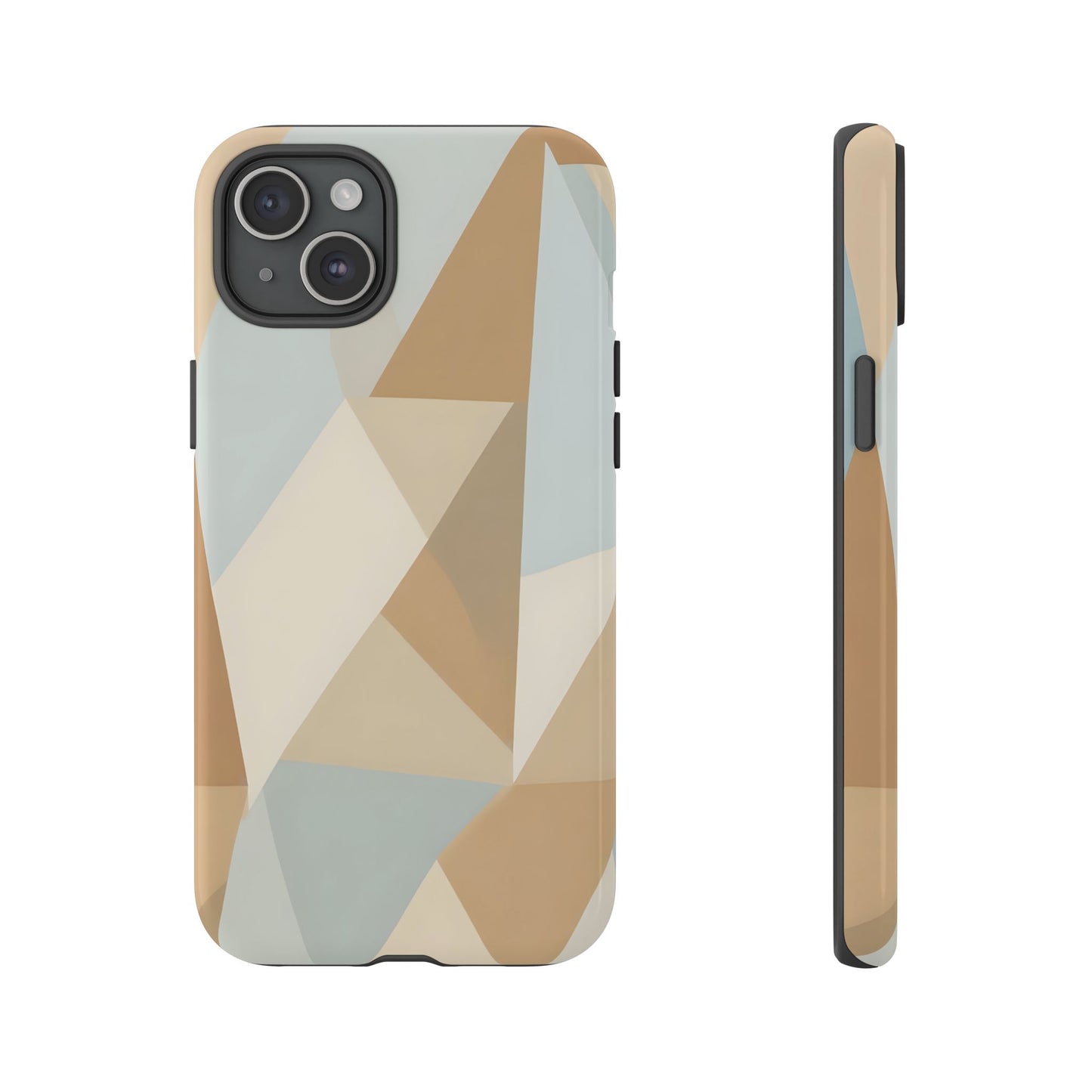 Neutral Geometrical Triangular Abstract Pattern