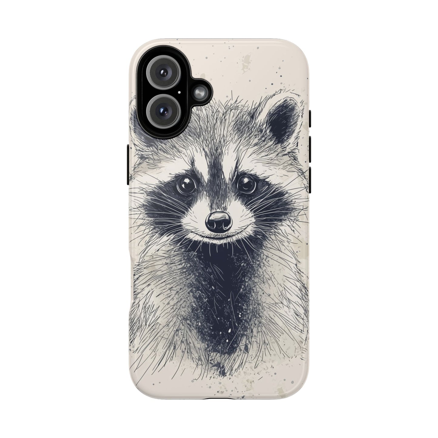 Midnight Mischief: Raccoon Portrait Phone Case for iPhone, Samsung & Pixel