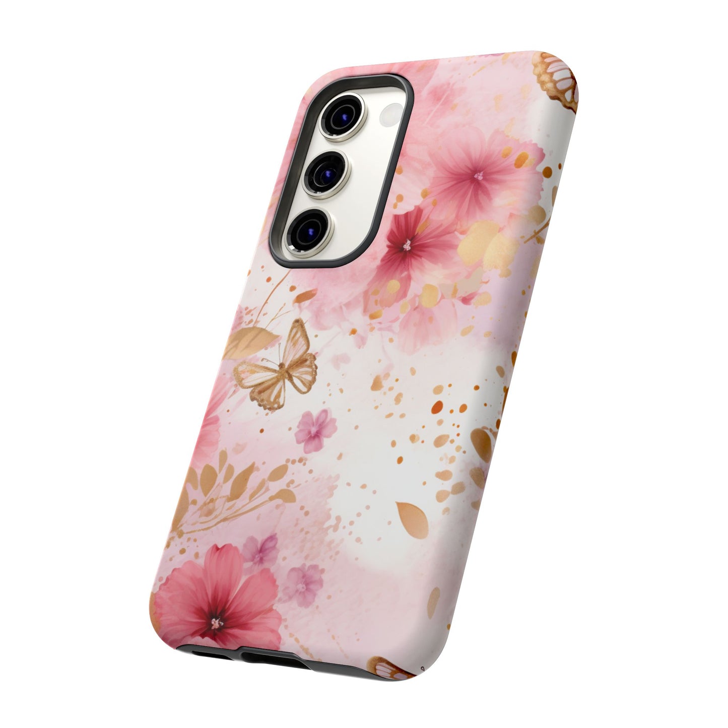 Blush Elegance Floral Mobile Case
