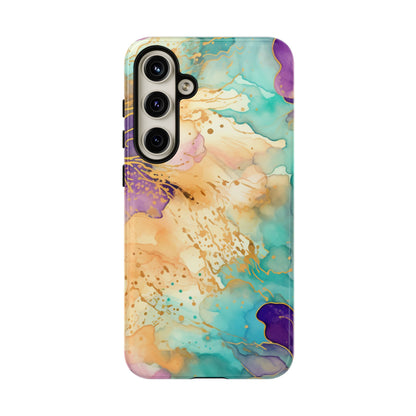 Golden Aura Abstract Watercolor Mobile Case