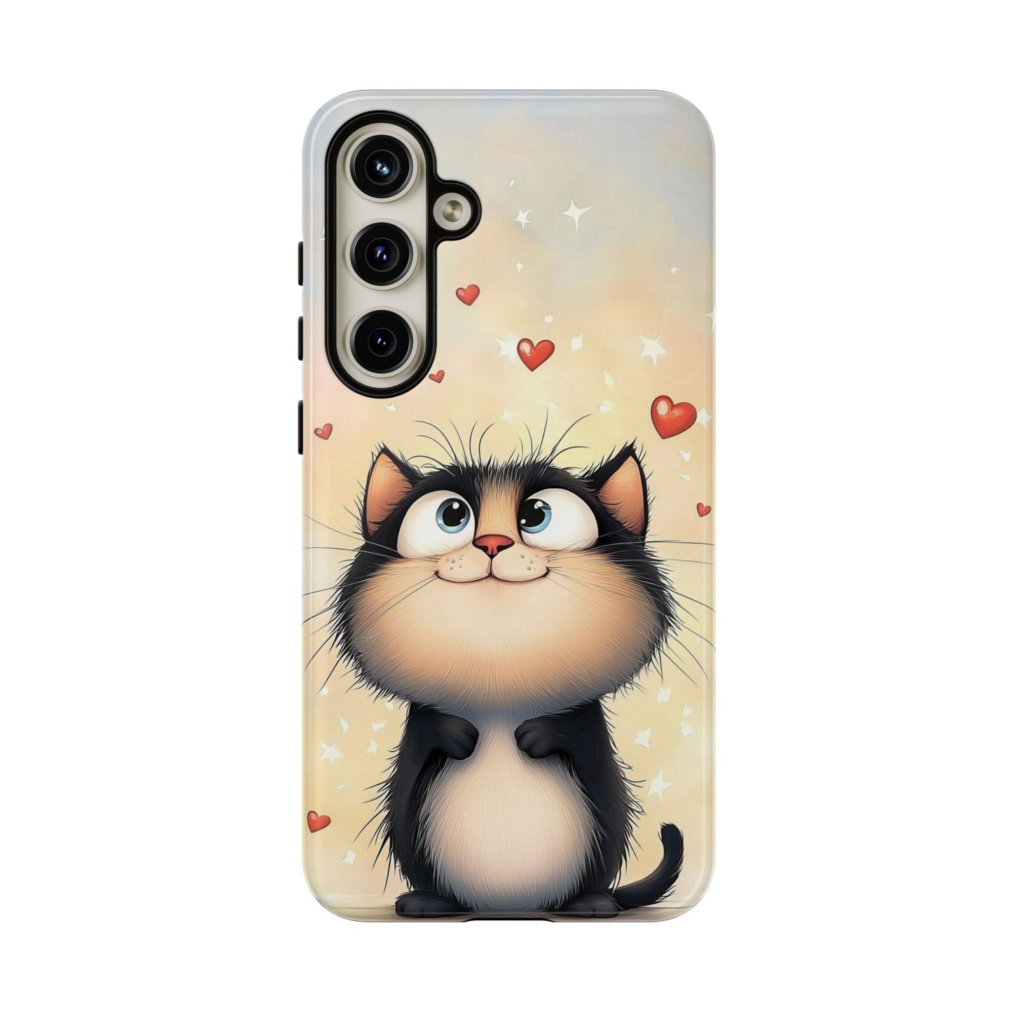 Cute Kitty Love Phone Case – Adorable Anime Cat Design for iPhone, Google Pixel & Samsung