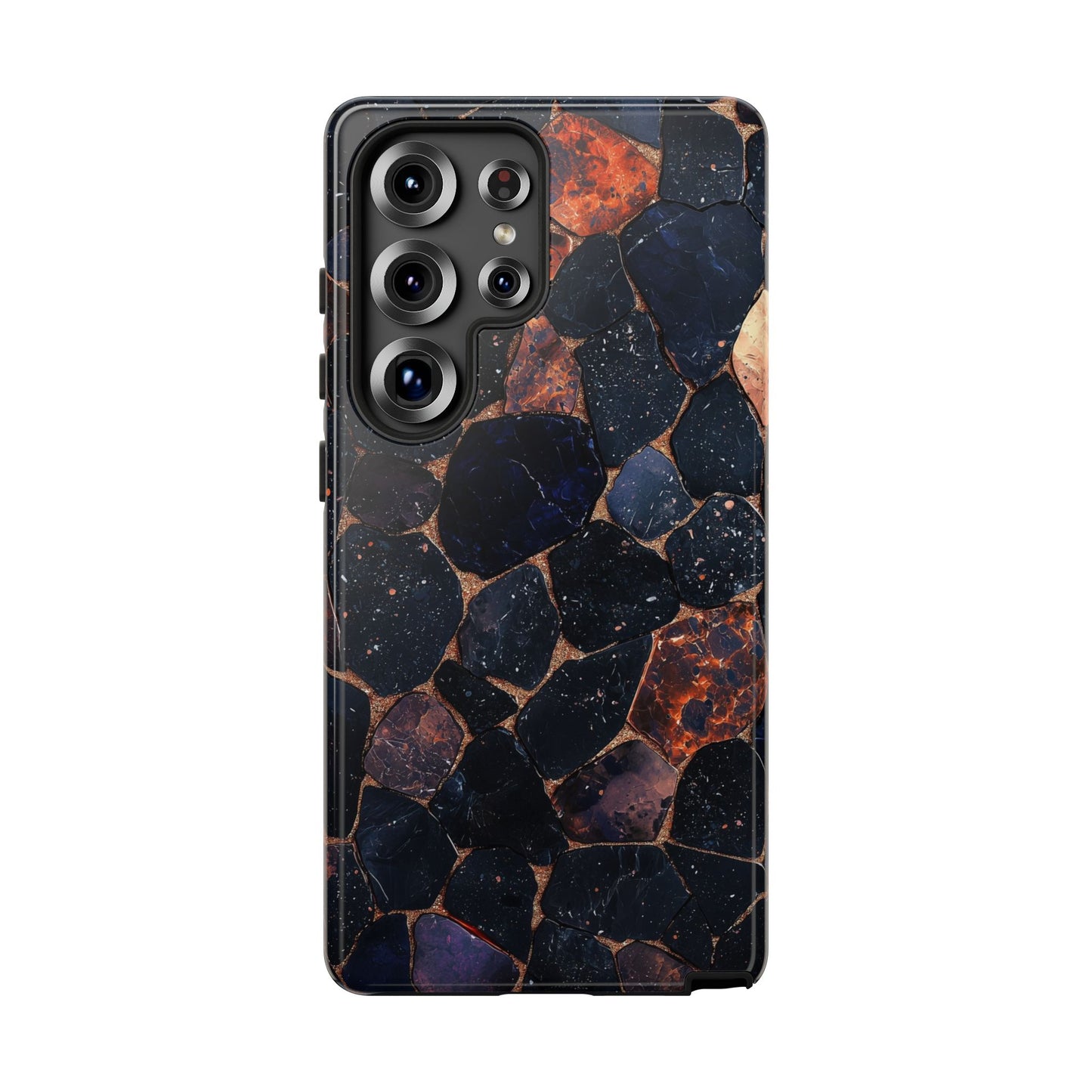Dark Midnight Terrazzo Phone Case for iPhone, Google Pixel, Samsung