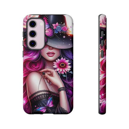 Celestial Charm – Cosmic Cowgirl & Butterfly Magic Mobile Cover