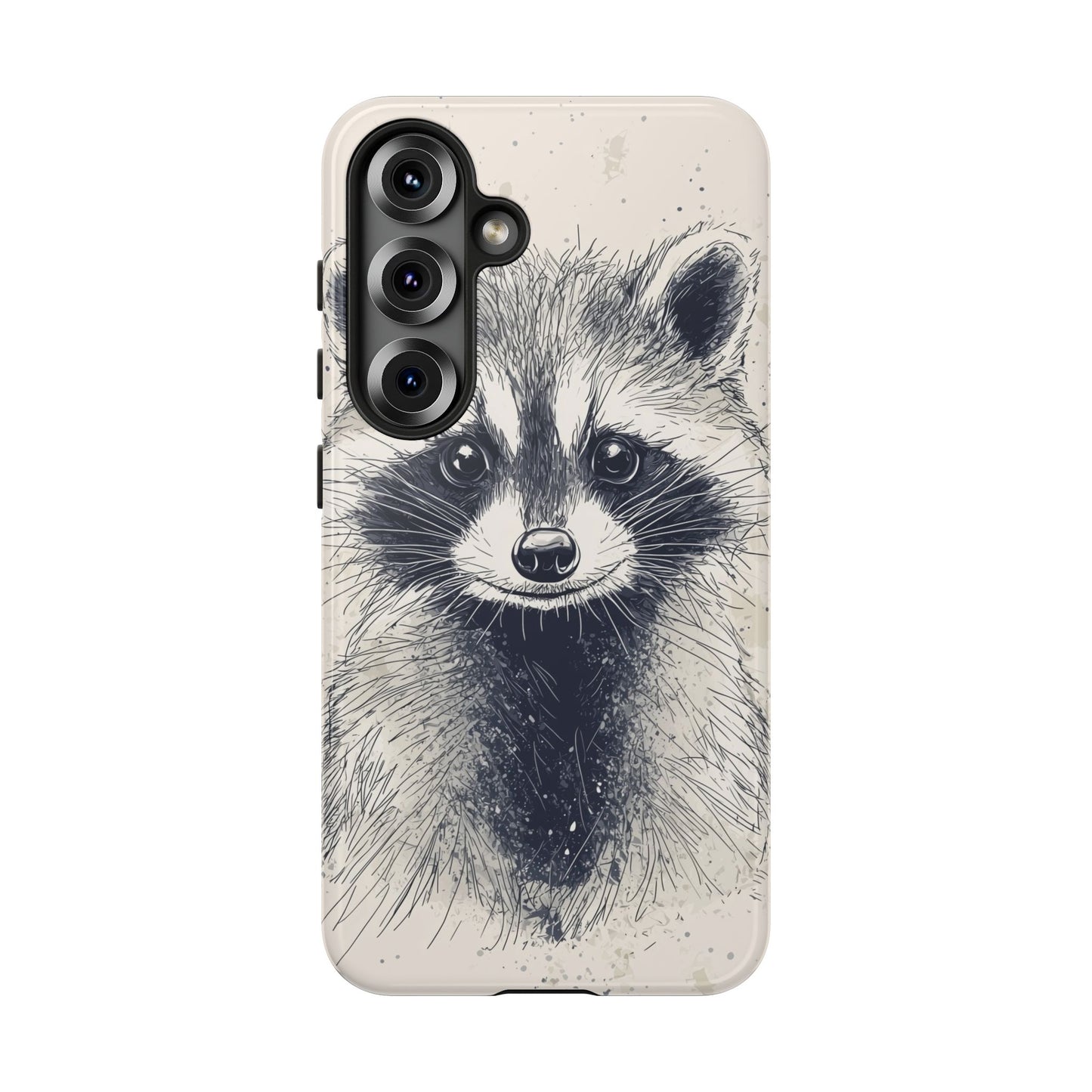 Midnight Mischief: Raccoon Portrait Phone Case for iPhone, Samsung & Pixel