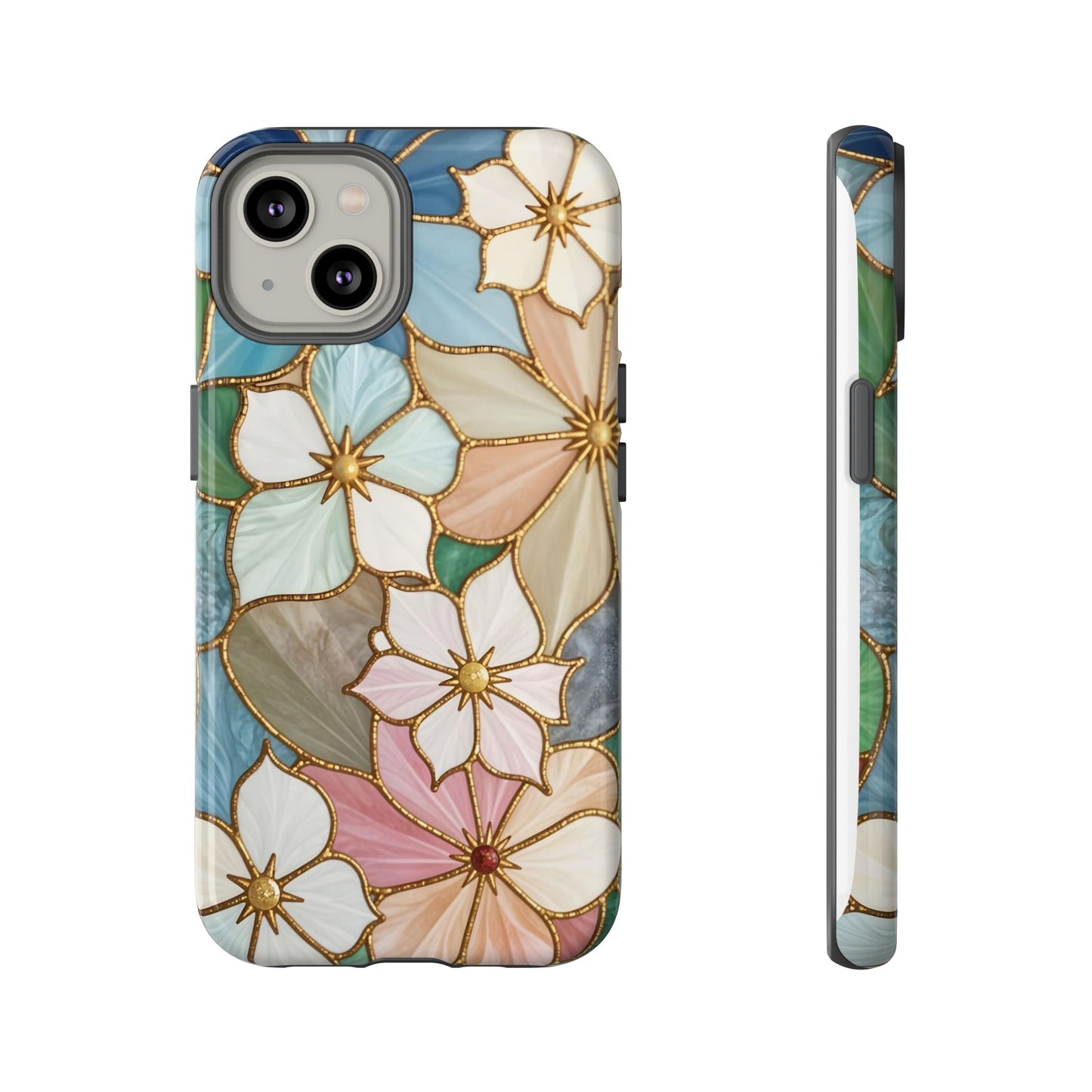 Floral Symphony: Stained Glass Elegance