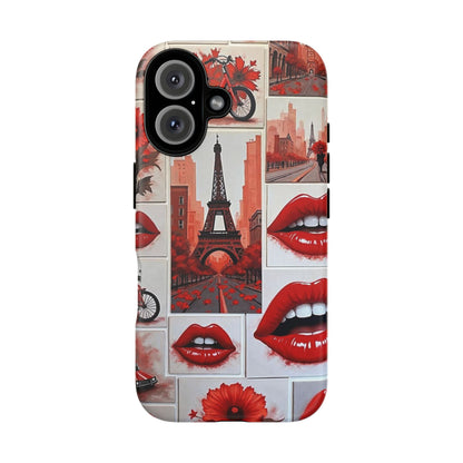 Red Lips & Eiffel Tower Phone Case