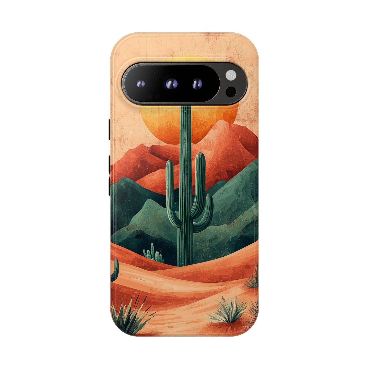 Sunset Cactus Dreams Boho Phone Case for iPhone, Pixel & Samsung