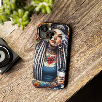 Sunflower Queen – Boho Rebel Tattoo Mobile Cover