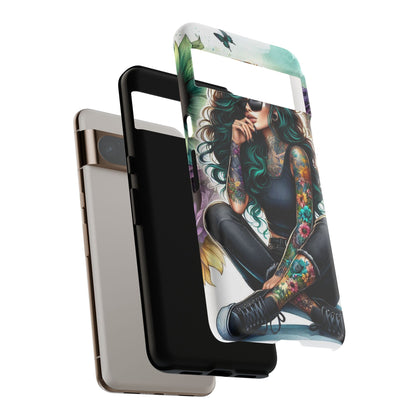 Urban Wildflower – Edgy Tattooed Beauty Mobile Cover