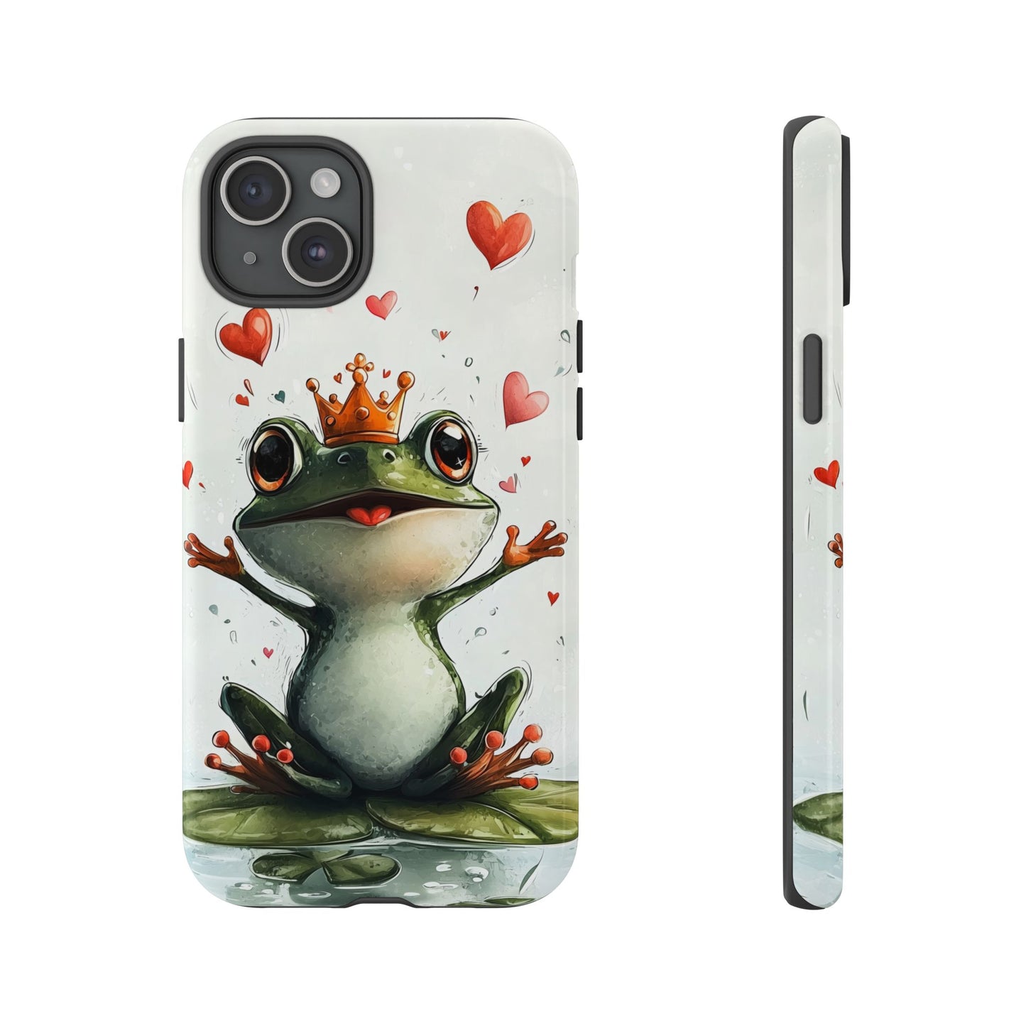Happy Frog King Phone Case – Cute Anime Aesthetic for iPhone, Google Pixel & Samsung