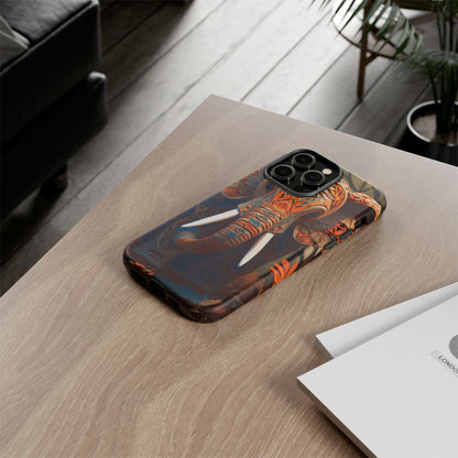 Elegant Artistic Elephant Mobile Cover – Intricate Paper-Cut Design
