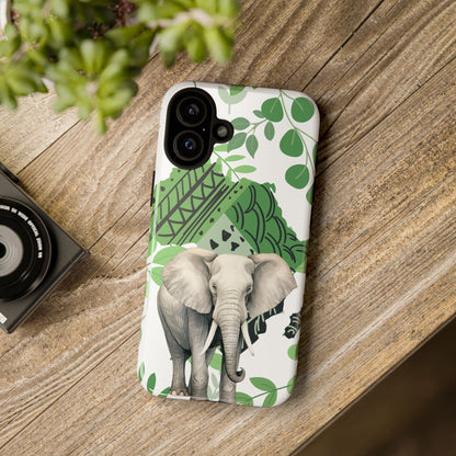 Tropical Elephant Mobile Cover – Nature-Inspired Boho Art