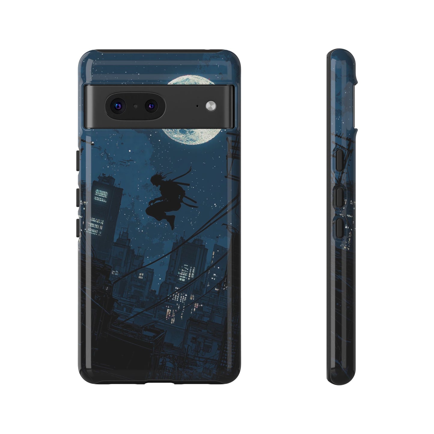 Moonlit Shadows: The Silent Ninja Phone Case for iPhone, Samsung & Pixel