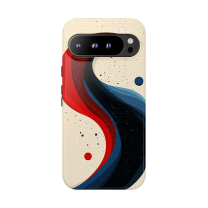 Galactic Drift – Cosmic Wave Abstract Phone Case for iPhone, Samsung & Pixel